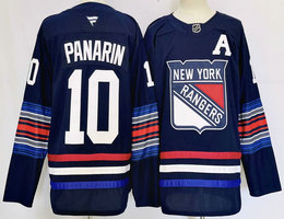 Fanatics New York Rangers #10 Artemi Panarin 2024 Dark Blue Authentic Stitched NHL Jersey