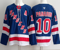 Fanatics New York Rangers #10 Artemi Panarin Blue With 100th anniversary patch Jersey