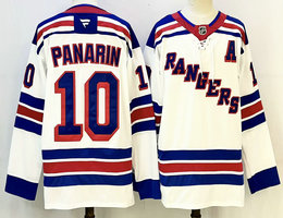 Fanatics New York Rangers #10 Artemi Panarin White Rangers Stitched Jersey