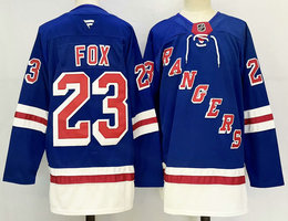Fanatics New York Rangers #23 Adam Fox Blue NHL Jersey