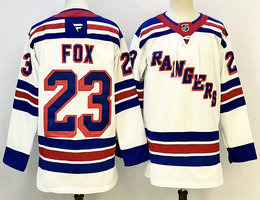 Fanatics New York Rangers #23 Adam Fox White Stitched Jersey