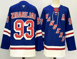 Fanatics New York Rangers #93 Mika Zibanejad Blue Authentic Stitched NHL Jersey