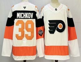 Fanatics Philadelphia Flyers #39 Matvei Michkov White 2024-2025 Stadium Series Stitched Jersey