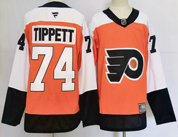 Fanatics Philadelphia Flyers #74 Owen Tippett Orange Authentic Stitched NHL jersey