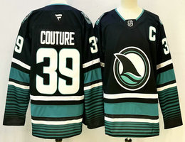 Fanatics San Jose Sharks #39 Logan Couture Black Authentic Stitched NHL jersey