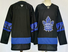 Fanatics Toronto Maple Leafs Blank Black two-sided Authentic Stitched NHL Jersey