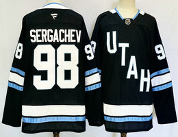 Fanatics Utah Mammoth #98 Mikhail Sergachev Black NHL Jersey