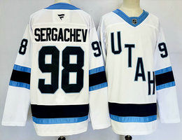 Fanatics Utah Mammoth #98 Mikhail Sergachev White NHL Jersey