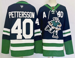 Fanatics Vancouver Canucks #40 Elias Pettersson Reverse Retro Authentic Stitched NHL jersey