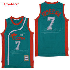 Flint Tropics #7 Coffe Black Movie Green Throwback Authentic Sitched Basketball jersey