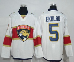 Florida Panthers #5 Aaron Ekblad White Authentic Stitched NHL jersey