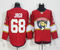 Florida Panthers #68 Jaromir Jagr Red Authentic Stitched NHL jersey