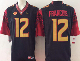 Florida State Seminoles #12 Deondre Francois Black Limited Stitched NCAA Jersey