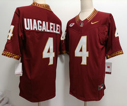 Florida State Seminoles #4 DJ Uiagalelei Red 2023 F.U.S.E Stitched NCAA Jersey