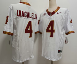 Florida State Seminoles #4 DJ Uiagalelei White 2023 F.U.S.E Stitched NCAA Jersey