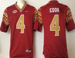 Florida State Seminoles #4 Dalvin Cook Red Stitched NCAA Jersey