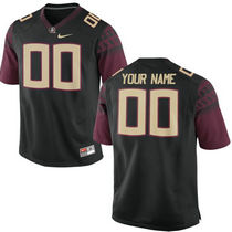 Florida State Seminoles Customized College Black Authentic Stitched NCAA Jersey
