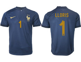 France #1 LLORIS Home 2022-2023 National Soccer Jersey