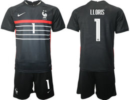 France #1 LLORIS Home 2022 World Cup National Soccer Jersey