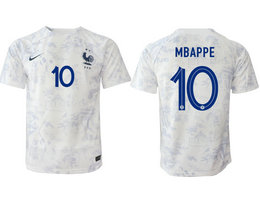 France #10 MBAPPE Away 2022-2023 National Soccer Jersey
