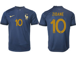 France #10 ZIDANE Home 2022-2023 National Soccer Jersey
