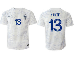 France #13 KANTE Away 2022-2023 National Soccer Jersey