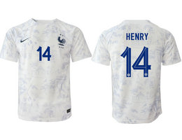 France #14 HENRY Away 2022-2023 National Soccer Jersey