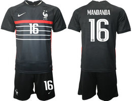 France #16 MANDANDA Home 2022 World Cup National Soccer Jersey