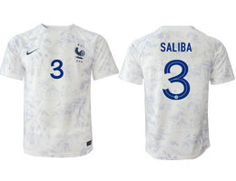 France #3 SALIBA Away 2022-2023 National Soccer Jersey