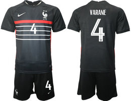 France #4 VARANE Home 2022 World Cup National Soccer Jersey