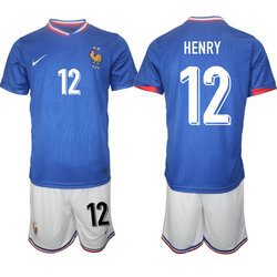 France 2024-25 #12 HENRY Home Soccer Jersey