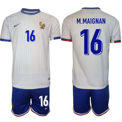 France 2024-25 #16 M.MAIGNAN Away Soccer Jersey