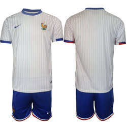 France 2024-25 Blank Away Soccer Jersey