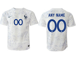 France Any Name Away 2022-2023 National Soccer Jersey