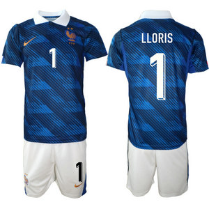 France #1 Lloris Home 2026 World Cup Soccer jersey