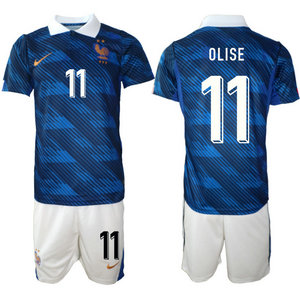 France #11 Olise Home 2026 World Cup Soccer jersey