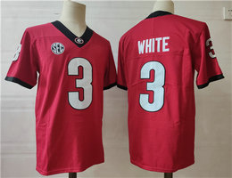 Georgia Bulldogs #3 Zamir White Red Vapor Untouchable College Football Jersey