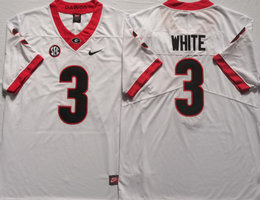 Georgia Bulldogs #3 Zamir White White Vapor Untouchable College Football Jersey