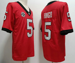 Georgia Bulldogs #5 Kelee Ringo Red Vapor Untouchable College Football Jersey