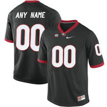 Georgia Bulldogs Customized College Black Authentic Stitched NCAA Jersey