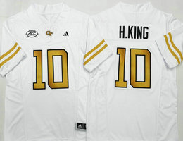 Georgia Tech #10 Haynes King White jersey