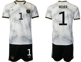 Germany #1 NEUER Home 2022 World Cup National Soccer Jersey
