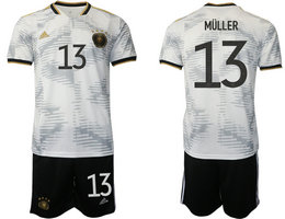 Germany #13 MULLER Home 2022 World Cup National Soccer Jersey