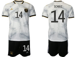 Germany #14 SCHULZ Home 2022 World Cup National Soccer Jersey