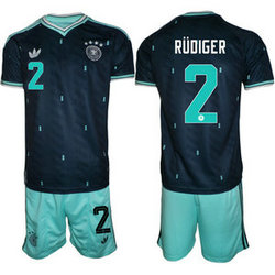Germany #2 Rudiger Away 2026 World Cup Soccer jersey