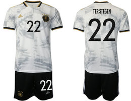 Germany #22 TER STEGEN Home 2022 World Cup National Soccer Jersey