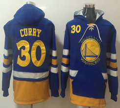 Golden State Warrior #30 Stephen Curry Hoodies Basketball Jersey Blue