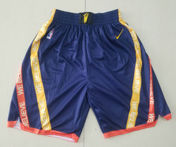 Golden State Warriors Navy NBA Shorts