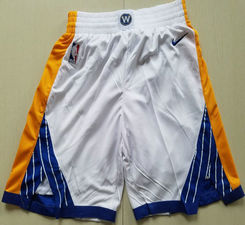 Golden State Warriors White NBA Shorts