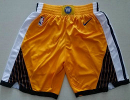 Golden State Warriors Yellow Earned Swingman Shorts